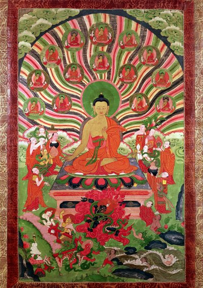 Scenes from the Life of Buddha by Tibetan School
